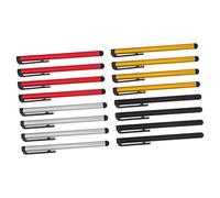 DOITOOL Tablet Writing Screen Stylus Pen Set 16pcs, Capacitive Stylus Pens with Aluminum Alloy and Rubber, Portable and Easy to Operate for Note-taking and Document Marking on Touch