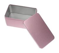 DOITOOL Tea Leaf Storage Container Rectangular Tinplate Box with Lid Portable Metal Tea Storage Containers for Candies Snacks Small Items Home Desktop Organizer 13.00 X 8.00 X 6.00 cm