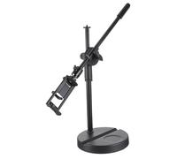 DOITOOL Telescopic Adjustable Phone Mount Stand with Heavy Base Nonslip Holder for Smartphones Stable Structure for Video Food Photography Live Streaming and Selfie Use
