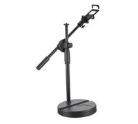 DOITOOL Telescopic Phone Mount with Rotating Holder Heavy Base Stand for Live Streaming Video Recording Food Photography Design