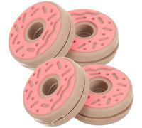 DOITOOL Tennis Racket Dampening Supplies 4Pcs Silicone Donut Vibration Shock Absorbers Suitable for Different Tennis Racquets Leisure and Club Matches