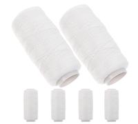 DOITOOL Thread for Facial Hair Removal 6Pcs White Cotton Eyebrow Threading Thread Resistant to Breaking for Home Beauty Routine