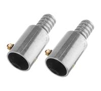 DOITOOL Threaded Pole End Replacement Tips for Wooden Poles and Push Broom Handles, Silver Aluminium Alloy with Lightweight Design, Versatile Compatibility for Indoor Construction Use