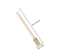 DOITOOL Tire Cleaning Brush 34cm Wood Bristle Tool for Tire Repair | Beige Curved Handle, Works on Tires and Sidewalls, for Roadside Service and Auto Detailing