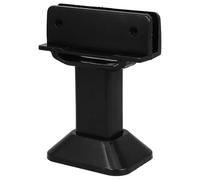 DOITOOL Toilet Partition Support Foot Plastic Partition Foot Adjustable Black Base Bracket Stable Support and Public Restrooms