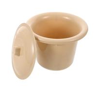 DOITOOL Toilet Portable Bucket Bedside Potty Thickened Plastic Adult Potty with lid Portable Urinal Bucket for Adults and Seniors Bedside Travel