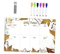 DOITOOL Transparent Acrylic Memo Board with Whiteboard Pens and Pins Erasable Desktop Whiteboard for Notes and Daily Planning Multi Use Dry Erase Writing Board with Landscape and Vertical