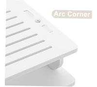 DOITOOL Transparent Plastic Business Card Holder Desk Organizer with Slots for Hotel Front Desk Cards for Reception and Exhibition