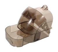 DOITOOL Transparent Plastic Parakeet Bath Tub with Drawer Hanging Bird Bath Cage for Cockatiels Budgies Starlings Space-saving Indoor Outdoor Shower Accessory for Birdcages