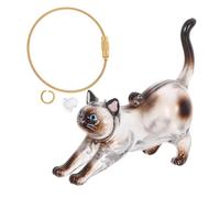 DOITOOL Transparent Siamese Cat Hair Keychain Portable Pet Whisker Holder Pendant Lightweight Memorial Capsule Keepsake for First Haircut Souvenir and Travel