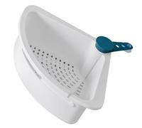 DOITOOL Triangular Plastic Sink Organizer with Easy to Install and Space Saving Features Sink Strainer Storage Rack for Kitchen and Washroom Cleaning Random Random Color