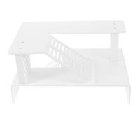 DOITOOL Turtle Basking Platform Tortoise Platform for Reptile Tank and Aquarium Habitat Wide Flat Surface - White ABS Basking Dock for Turtles and Tortoises