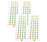 DOITOOL Ukulele Note Stickers 4 Sheets Fretboard Markers with Easy to Understand Practice Guide for Beginners, Assorted Colour Fingerboard Labels for Learning and Training