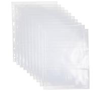 DOITOOL Universal 9-Hole Loose-Leaf Paper Currency Album Pages 280x215mm, 10pcs Collector Ticket Holder Sheets for Concerts, Cards, and Souvenir Storage