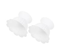 DOITOOL Urn Planters Pp Plastic Material for Succulent and Watergrown Green Plants 2pcs White Roman Style Compact and Decorative Pots for Wedding Decorations and Gardens