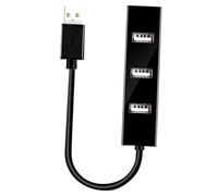 DOITOOL Usb 2.0 Splitter Hub 4 Ports Plastic Multi Usb Hub Adapter 1m Cable for Pc Laptop Desktop Black Expander for Office and Home Use