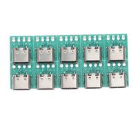 DOITOOL Usb c Female Connector Board Diy Kit 3.1 Usb c Board High-speed Data Transmission Receptacle Adapter