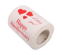 DOITOOL Valentine's Day Decorative Toilet Paper Roll with Valentine Patterns Lightweight Wood Pulp Paper Easily Break for Home and Office Use Toilet Rolls