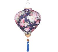 DOITOOL Vietnamese Lantern Oriental Silk Lanterns Izakaya Lantern Flower Pattern Hanging Lantern for Decoration A