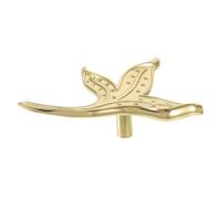 DOITOOL Vintage Brass Leaf Drawer Pulls Durable Corrosion Resistant Cabinet Handles with Scratch Resistant Finish Decorative Furniture Hardware for Dressers Wardrobes Cupboards