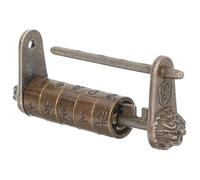 DOITOOL Vintage Combination Lock for Boxes Zinc Alloy Antique Padlock with Traditional Chinese Style Retro Lock for Jewelry Wine Cabinet and Small Storage Boxes One-Password Security