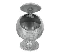 DOITOOL Vintage Windproof Globe Ashtray with Lid Decorative Desktop Storage Bucket for Office and Home High-grade Material with Compact Design