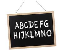 DOITOOL Vintage Wood Frame Hanging Blackboard Small Single Sided Erasable Chalkboard Sign for Home Office Restaurant Rustic Message Board with Smooth Writing Surface and Space Saving Wall