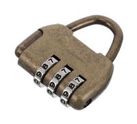 DOITOOL Vintage Zinc Alloy Combination Luggage Padlock with 3-Digit Code, Retro Password Lock for Gym Locker, Toolbox, and Travel Suitcase Security