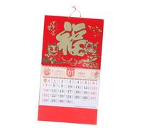 DOITOOL Wall Calendar Chinese Year Hanging Decorative Lunar Calendar Thick Traditional Office Planner with Bright Printing for Home and Family Use