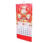 DOITOOL Wall Calendar with Chinese Festive Design 2027 Year the Goat Ample Planning Space and Easy Hanging Installation Red Paper Lunar New Year Wall Calendar for Spring Festival