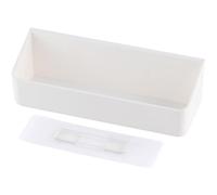 DOITOOL Wall Hanging Storage Shelf White Hips Material Strong Load-bearing Capacity and Anti-aging Feature for Bathroom and Kitchen Cabinet Storage Organiser
