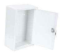 DOITOOL Wall Mount Milk Box with Lock 11.81X7.87X4.33 Inch Secure Milk Bottle Case and Mail Storage Organizer for Home Porch