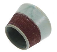 DOITOOL Washable Ceramic Match Jar with Striking Feature and Light Green Colour, Easy to Carry Match Stick Jar for Living Room Decoration and Outdoor Use, Elegant Simple Design