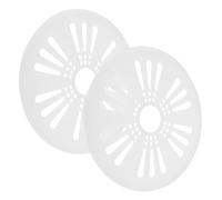 DOITOOL Washer Fit Cap, Safety Cover Replacement Spin Spinner 2pcs Abs Dryer, 24cm Easy Install, White Replacement Part for Washing Machine Universal
