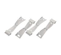 DOITOOL Watch Double Push Design 18mm Folding Clasp 4pcs Stainless Steel | Polished Mirror Finish, Smooth Scratch-resistant Texture, Universal Compatibility, Reduces Accidental Opening, Space-saving