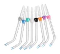 DOITOOL Water Flosser Replacement Nozzle Tips Universal Compatible 8pcs with Acrylic Material, Precision Cleaning Design, and Stable Focused Jet Streaming for Home and Travel Use