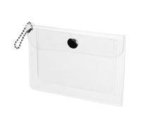 DOITOOL Waterproof Stylish Tiny Purse with Keychain Attachment PVC Coin Purse Small Change Wallet Pouch Promoting Organisation for Outdoor Use for Teens and Young Women