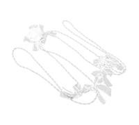DOITOOL Wedding Bridal Cord White Rose Lasso Rope for Traditional Western Ceremony, Wedding Accessory Rope for Handfasting and Unity Rituals