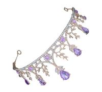 DOITOOL Wedding Tiara Rhinestone Crown Shiny Zinc Alloy Elegant Sparkling Bridal Headpiece for Bridesmaids and Friends Ceremony Banquet