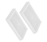 DOITOOL Well Cell Culture Plate 2pcs and Optimized Well Spacing with Flat Bottom Plastic Material Compatible with Automated for Laboratory Sample Testing and Biochemistry Analysis Assays