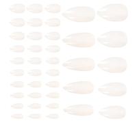 DOITOOL White Fake Women Nail and Tips Easy to Ladies Plastic Apply Nails with Design Your Own Style and Pattern for Parties