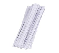 DOITOOL White Paper Covered Iron Wire Twist Ties 10cm 1000pcs Pack Craft Packaging Sealing Strips for Bags and Snack Wrapping in Arts and Crafts