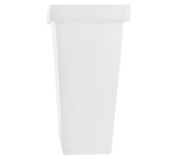 DOITOOL White Plastic Flower Holder Pot for Floral Arrangements with Modern Simple Rustic Style, Suitable for Shop and Gardening Use, Sturdy Container for Fresh Flowers and Bouquets