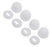 DOITOOL White Screw Covers Bathtub Accessories 2 Pair of Plastic Stinkpot Bolt Cover Toilet Anchor Screw Cap Bolt s Caps Assortment Kit for Home Black Accent Decor Black Decor