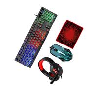 DOITOOL Wired Gaming Keyboard and Mouse Set with 104 Keys, Abs Material, USB 2.0 Connectivity, Stable Performance, and Stylish Design for Home, Office, and Gaming Use