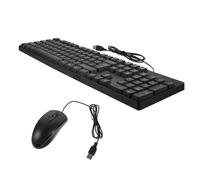 DOITOOL Wired Keyboard and Mouse Combo USB Full Quiet Computer Accessory High Response Optical Mouse for Office Home Cafe Use Practical