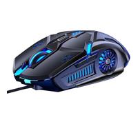 DOITOOL Wired Silent Gaming Mouse with 6d Key Layout and Luminescent Abs Material, USB Mechanical Mute Mouse for Computer Use with Better Adaptability to Large Screens