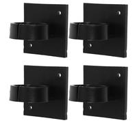 DOITOOL Wireless Mic Clip Microphone Clip 4Pcs Black Plastic Adhesive Design for Wall Mount Table Station Suitable for Small Microphones