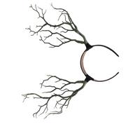 DOITOOL Witch Horn Shaped Headband Hair Accessory for Halloween Party, Made of Sturdy Plastic and Resin, Shaped Design for Darkly Style Hairwear and Costume Events