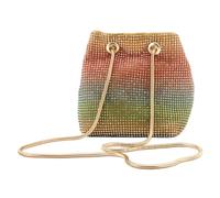 DOITOOL Women Rhinestone Evening Bag Shoulder Clutch Handbag Made of Polyester, Practical Storage Bag Suitable for Kinds of Occasions and A Good Choice